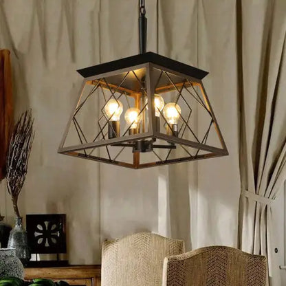 Antique Farmhouse 4-Light Chandelier