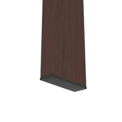 Rectangle Walnut Glass Coffee Table