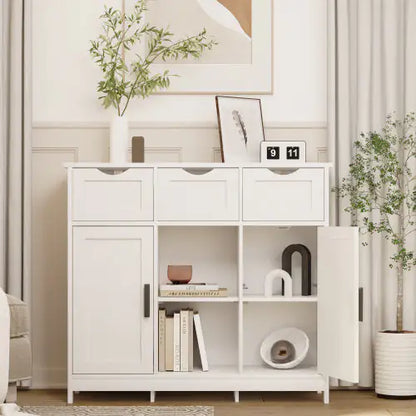 Modern White Storage Cabinet