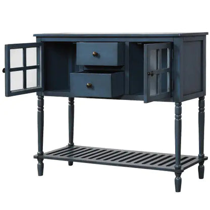 Navy Blue Farmhouse Sideboard
