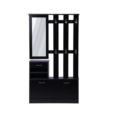 3-in-1 Black Entryway Organizer