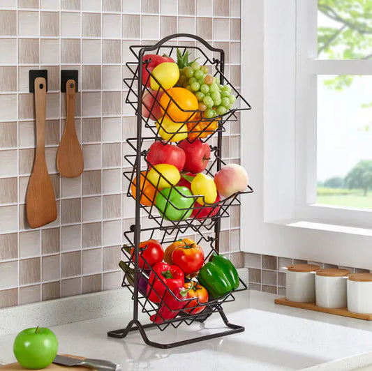 Simple Multi-layer Iron Storage Shelf