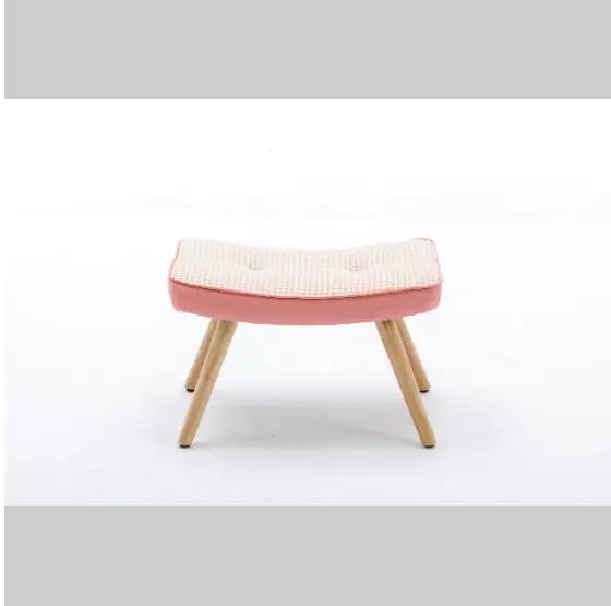 Wooden Stepping Stool with Non-Slip Cushion