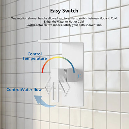 Shower Faucet With Storage Shelves